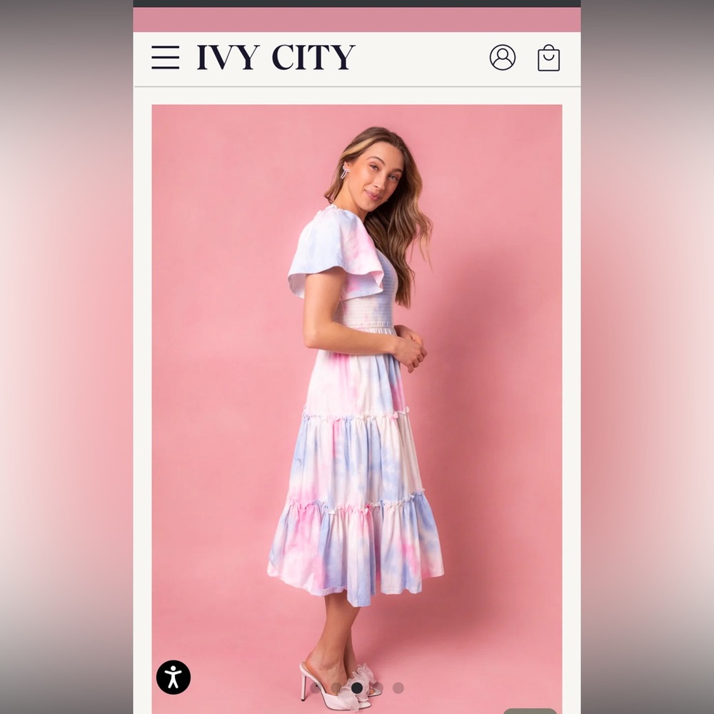Ivy City Co Cotton Candy Dress - Like New 🩵💓 - Picture 2 of 9